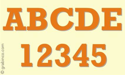 LETRAS Y NUMEROS DE VINILO VL633 Grabinco.com