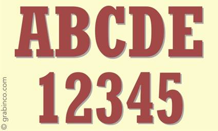 LETRAS Y NUMEROS DE VINILO VL634 Grabinco.com