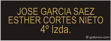 PLACA PARA BUZON BU005 Grabinco.com