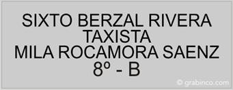 PLACA PARA BUZON BU012 Grabinco.com