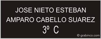 PLACA PARA BUZON BU026 Grabinco.com