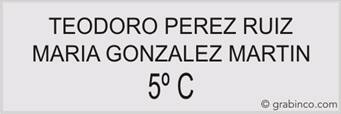 PLACA PARA BUZON BU029 Grabinco.com