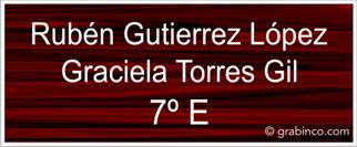 PLACA PARA BUZON BU030 Grabinco.com