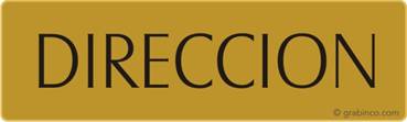 PLACA DIRECCION Grabinco.com