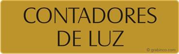 PLACA CONTADORES DE LUZ Grabinco.com