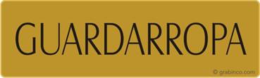 PLACA GUARDARROPA Grabinco.com