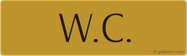 PLACA W.C. Grabinco.com