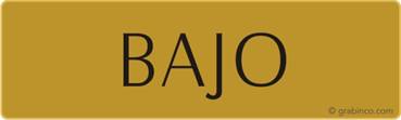PLACA BAJO Grabinco.com