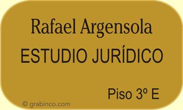 PLACA GRABADA DE LATON LA225 Grabinco.com