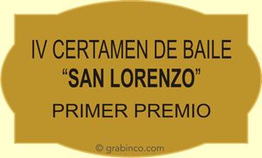 PLACA GRABADA DE LATON LA229 Grabinco.com