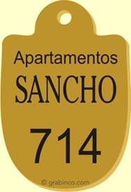 PLACA PARA LLAVERO YA719 Grabinco.com