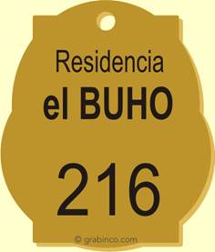 PLACA PARA LLAVERO YA749 Grabinco.com