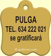 PLACA PARA MASCOTA MA011 Grabinco.com