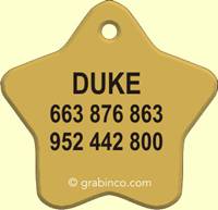PLACA PARA MASCOTA MA013 Grabinco.com