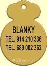 PLACA PARA MASCOTA MA020 Grabinco.com