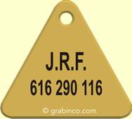 PLACA PARA MASCOTA MA026 Grabinco.com
