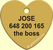 PLACA PARA MASCOTA MA034 Grabinco.com