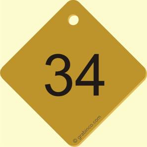 PLACA GRABADA SOLO NUMERACIONES NU003 Grabinco.com