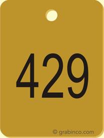 PLACA GRABADA SOLO NUMERACIONES NU005 Grabinco.com
