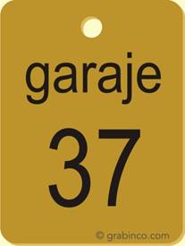 PLACA GRABADA CON NUMERACIONES Y TEXTO NU006 Grabinco.com