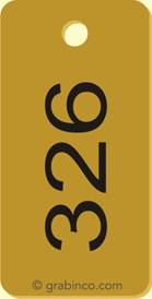PLACA GRABADA SOLO NUMERACIONES NU007 Grabinco.com