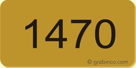 PLACA GRABADA SOLO NUMERACIONES NU011 Grabinco.com