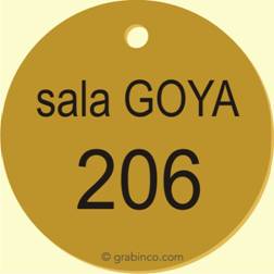 PLACA GRABADA CON NUMERACIONES Y TEXTO NU018 Grabinco.com