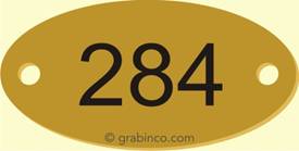 PLACA GRABADA SOLO NUMERACIONES NU019 Grabinco.com