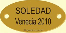 PLACA GRABADA CON NUMERACIONES Y TEXTO NU020 Grabinco.com