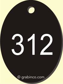 PLACA GRABADA SOLO NUMERACIONES NU023 Grabinco.com