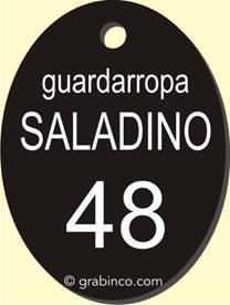 PLACA GRABADA CON NUMERACIONES Y TEXTO NU024 Grabinco.com