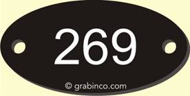 PLACA GRABADA SOLO NUMERACIONES NU027 Grabinco.com