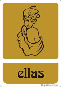 PLACA SEÑAL SERVICIOS ELLAS Grabinco.com
