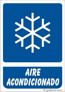 PLACA SEÑAL AIRE ACONDICIONADO Grabinco.com