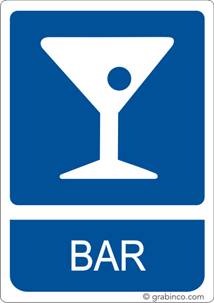 PLACA SEÑAL BAR Grabinco.com
