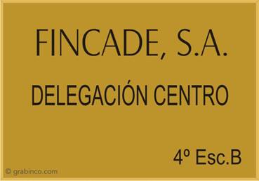PLACA PARA PROFESIONALES Y EMPRESAS PR405 Grabinco.com