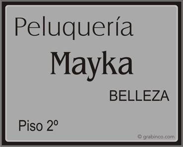 PLACA PARA PROFESIONALES Y EMPRESAS PR415 Grabinco.com