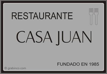 PLACA PARA PROFESIONALES Y EMPRESAS PR419 Grabinco.com