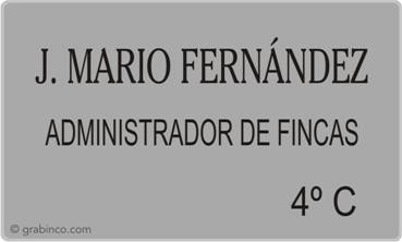 PLACA PARA PROFESIONALES Y EMPRESAS PR421 Grabinco.com