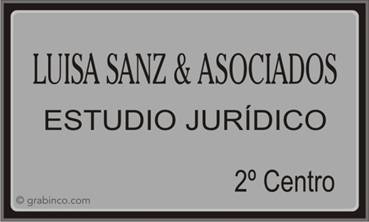PLACA PARA PROFESIONALES Y EMPRESAS PR423 Grabinco.com