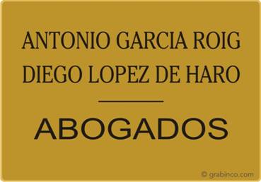 PLACA PARA PROFESIONALES Y EMPRESAS PR429 Grabinco.com