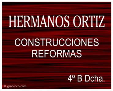 PLACA PARA PROFESIONALES Y EMPRESAS PR437 Grabinco.com