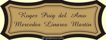 PLACA PARA PUERTA PU015 Grabinco.com